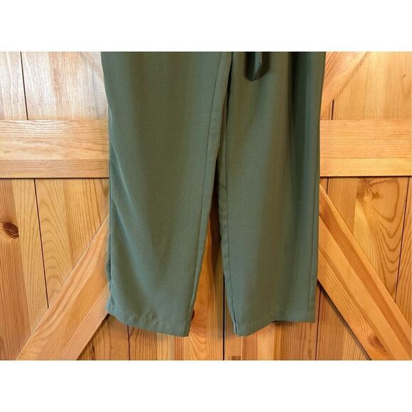 Altar'd State Womens High Waist  Paper Bag Pants Size Medium Army Green  (0968) - Picture 2 of 8